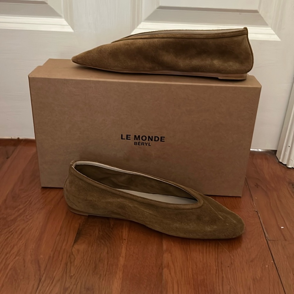 Le Monde Beryl- Luna suede slipper/ballet flat